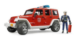 BRUDER 2528 Hasičské auto Jeep Wrangler s figúrkou hasiča