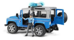 BRUDER 2597 Policajné auto Land Rover s figúrkou