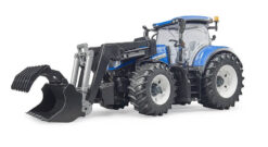 BRUDER 3121 Traktor New Holland T7.315 s čelným nakladačom