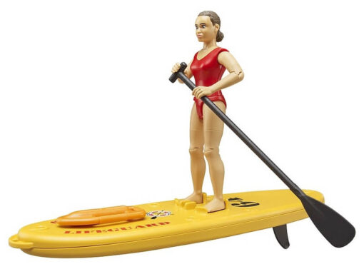 BRUDER 62785 BWORLD Zachránsky paddleboard s figúrkou ženy